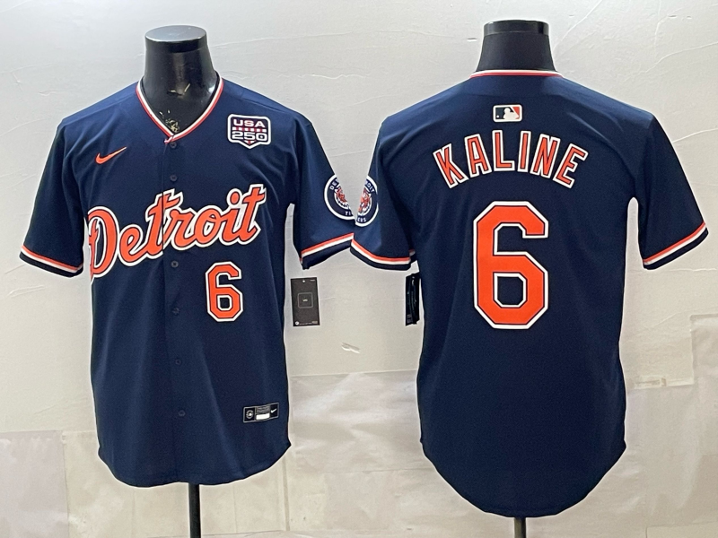 Men Detroit Tigers #6 Kaline blue Nike 2026 MLB Jersey 0401002->->MLB Jersey